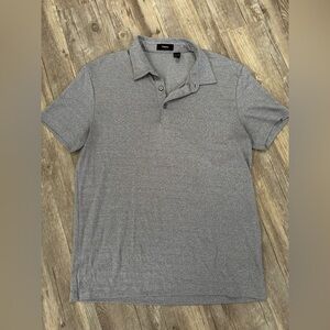 Theory men’s polo shirt‎ in gray size medium